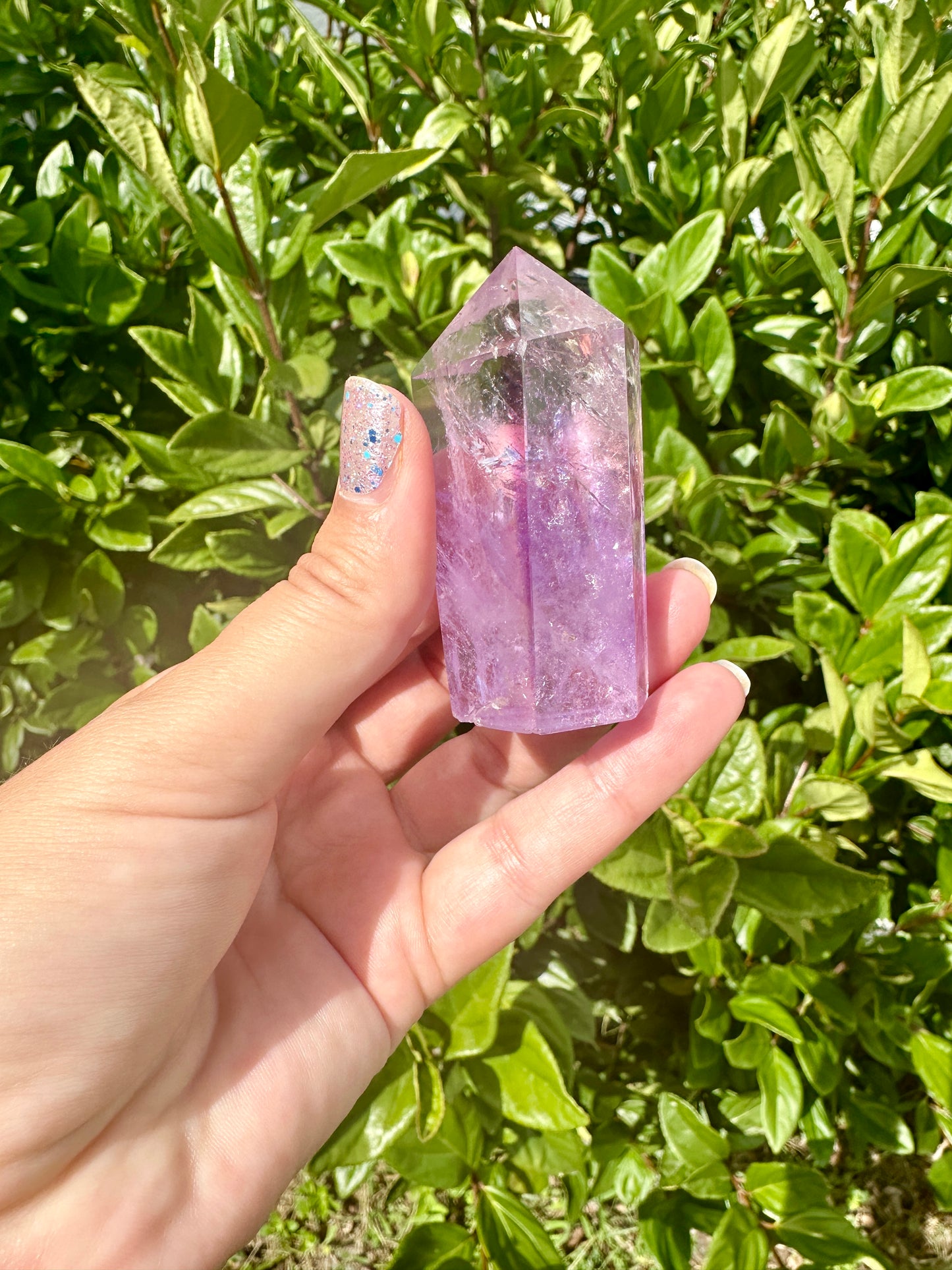 Amethyst Tower - Natural Crystal Healing Stone - Elegant Home Decor Piece - Perfect Gift for Crystal Lovers and Collectors