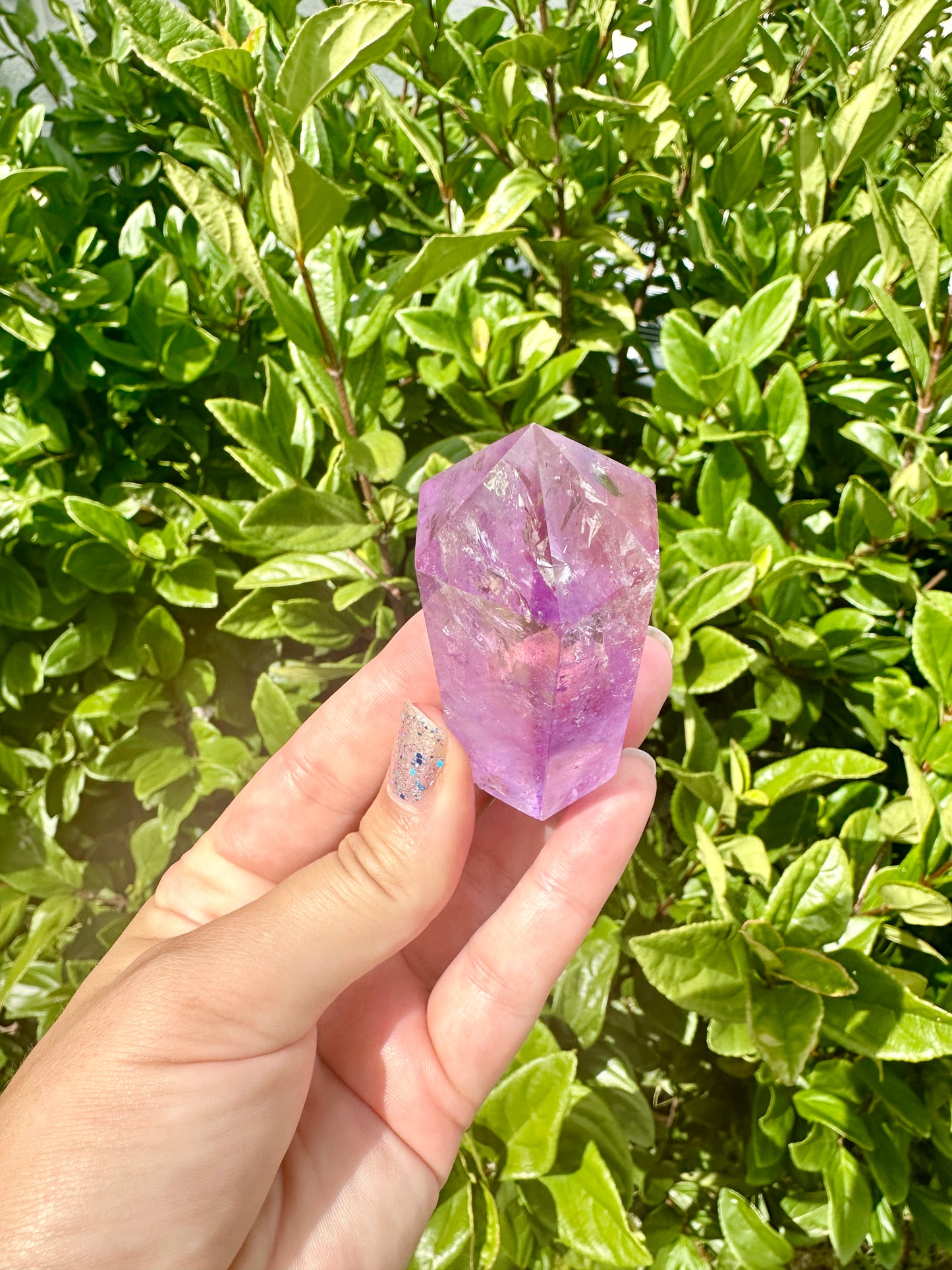 Amethyst Tower - Natural Crystal Healing Stone - Elegant Home Decor Piece - Perfect Gift for Crystal Lovers and Collectors