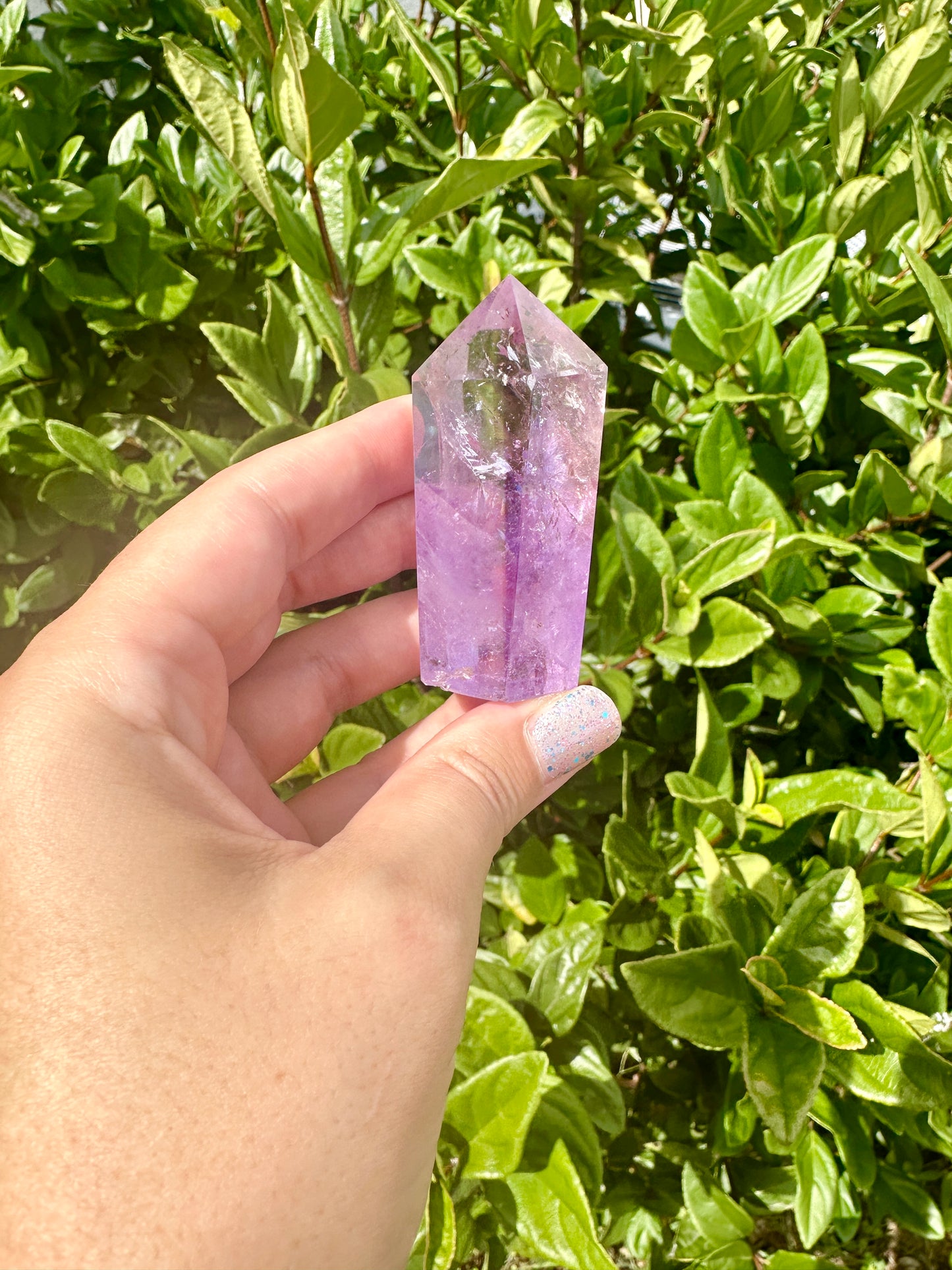 Amethyst Tower - Natural Crystal Healing Stone - Elegant Home Decor Piece - Perfect Gift for Crystal Lovers and Collectors