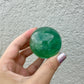 Green Fluorite Sphere - Natural Crystal Healing Stone - Unique Home Decor Piece - Perfect Gift for Crystal Collectors and Enthusiasts