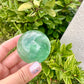 Green Fluorite Sphere - Natural Crystal Healing Stone - Unique Home Decor Piece - Perfect Gift for Crystal Collectors and Enthusiasts