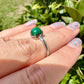 Elegant Malachite  Adjustable Ring – Unique Green Gemstone Jewelry for Women – Hypoallergenic and Durable – Perfect Gift Idea