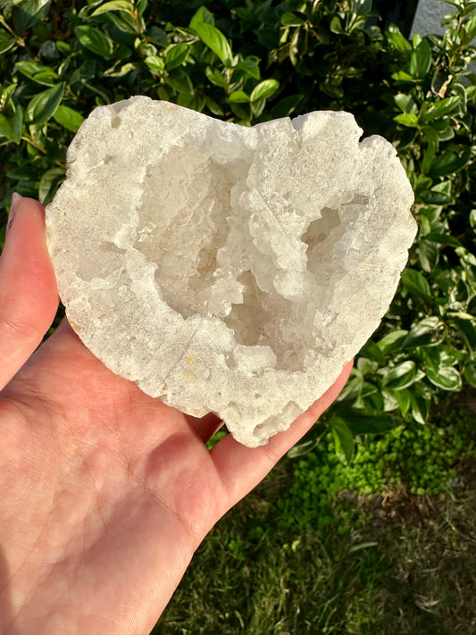 Stunning Agate Druzy Geode Heart