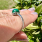 Elegant Malachite  Adjustable Ring – Unique Green Gemstone Jewelry for Women – Hypoallergenic and Durable – Perfect Gift Idea