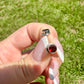 Sterling Silver Garnet Stud Earrings - Elegant  Jewelry with Vibrant Garnet Gemstone for Timeless Beauty and Charm
