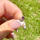 Sterling Silver Garnet Stud Earrings - Elegant  Jewelry with Vibrant Garnet Gemstone for Timeless Beauty and Charm