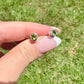 Peridot Sterling Silver Stud Earrings, August Birthstone Jewelry, Green Gemstone Ring,  Minimalist Design, Fine Jewelry