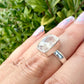 Clear Quartz Sterling Silver Ring – Size 6.25 – Elegant Gemstone Jewelry for Women