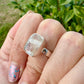 Clear Quartz Sterling Silver Ring – Size 6.25 – Elegant Gemstone Jewelry for Women