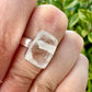 Clear Quartz Sterling Silver Ring – Size 6.25 – Elegant Gemstone Jewelry for Women