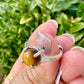 Sterling Silver Tiger's Eye Ring – Size 9.25 – Unique Gemstone Jewelry for Women