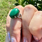 Elegant Malachite  Adjustable Ring – Unique Green Gemstone Jewelry for Women –  Durable – Perfect Gift Idea