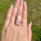 Pink Opal - Sterling Silver Size 12.25 Ring
