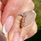 Rose Quartz - Sterling Silver Size 6 Ring