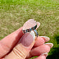 Rose Quartz - Sterling Silver Size 6 Ring