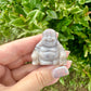 Ocean Jasper Buddha Carving - Serene Meditation Decor, Handcrafted Spiritual Stone Statue for Zen Home Ambiance, Unique Gemstone Artwork