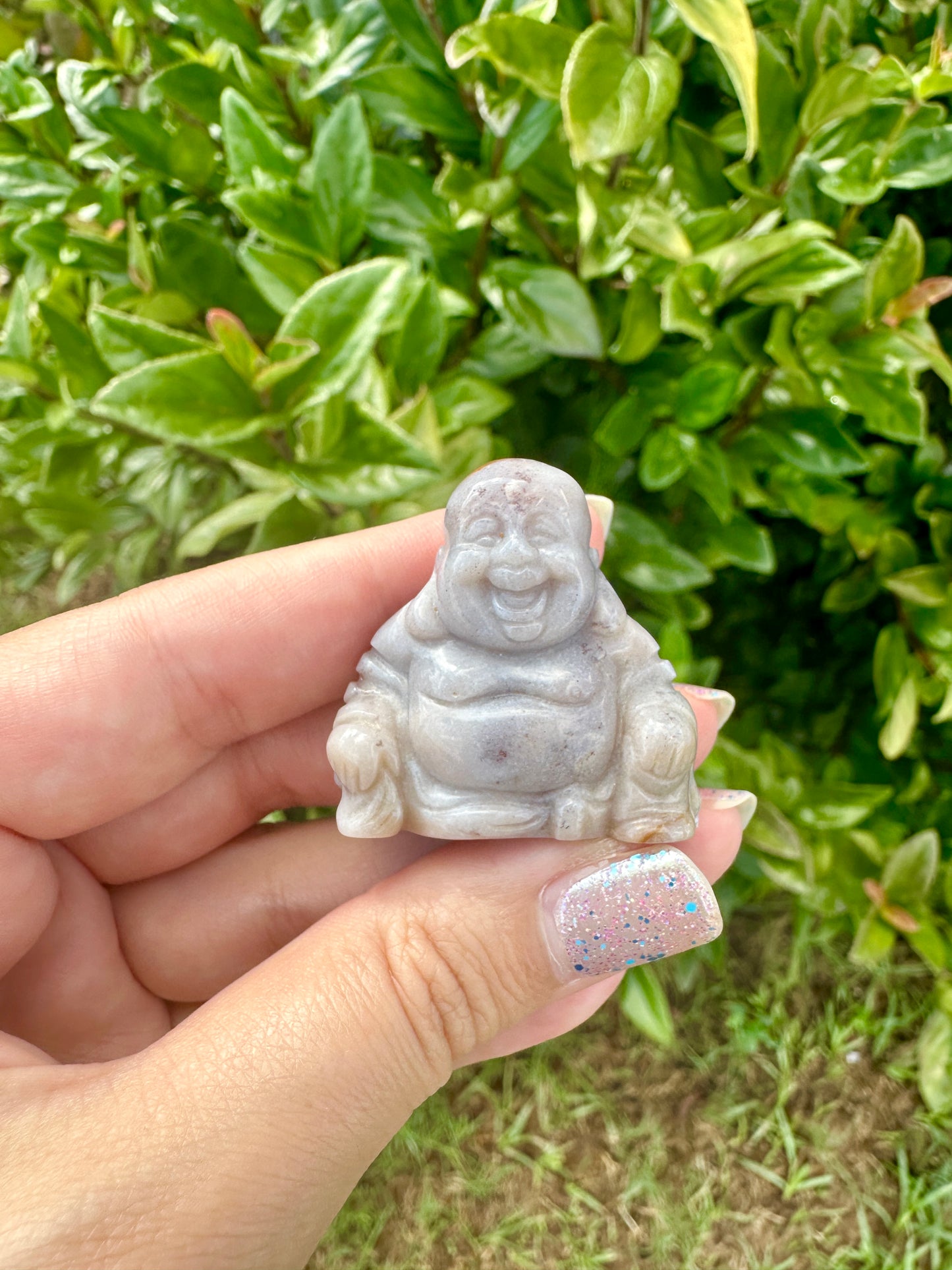 Ocean Jasper Buddha Carving - Serene Meditation Decor, Handcrafted Spiritual Stone Statue for Zen Home Ambiance, Unique Gemstone Artwork