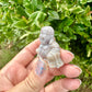 Ocean Jasper Buddha Carving - Serene Meditation Decor, Handcrafted Spiritual Stone Statue for Zen Home Ambiance, Unique Gemstone Artwork