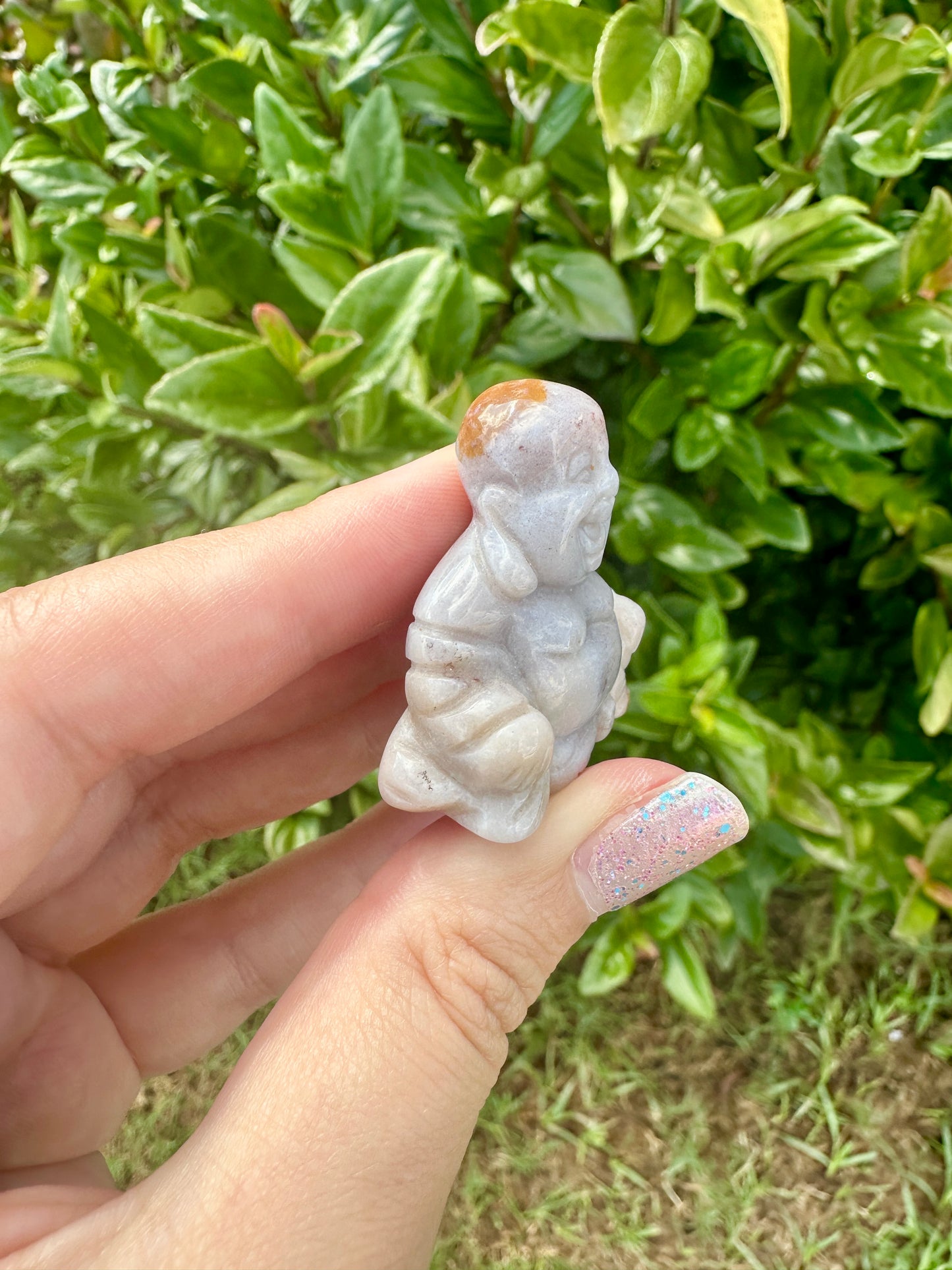 Ocean Jasper Buddha Carving - Serene Meditation Decor, Handcrafted Spiritual Stone Statue for Zen Home Ambiance, Unique Gemstone Artwork