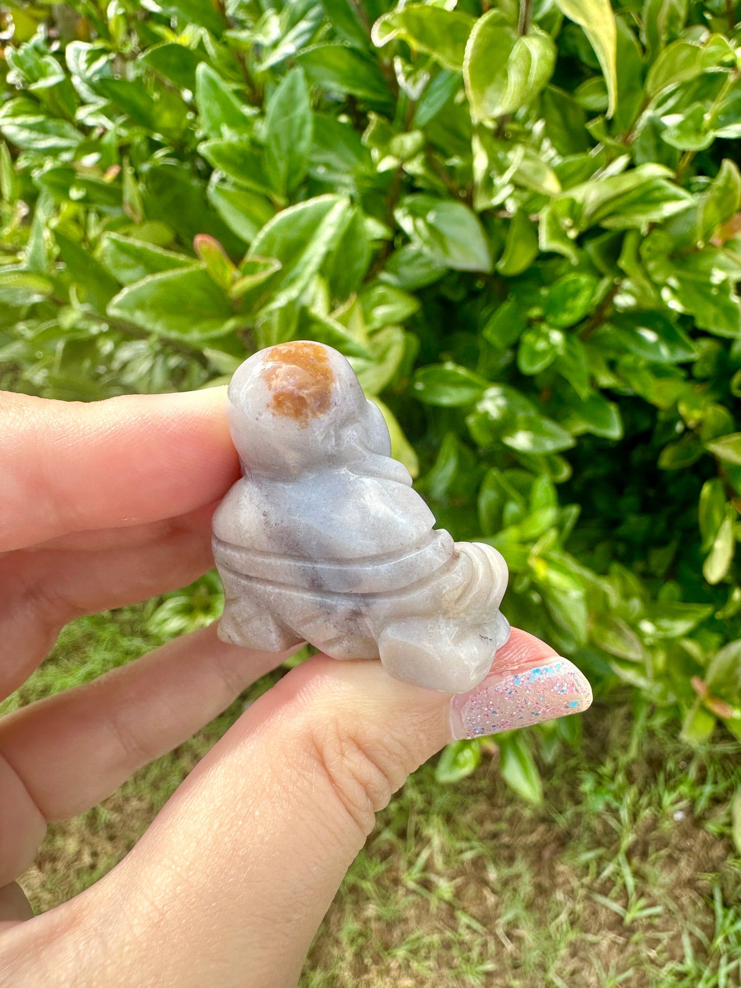 Ocean Jasper Buddha Carving - Serene Meditation Decor, Handcrafted Spiritual Stone Statue for Zen Home Ambiance, Unique Gemstone Artwork