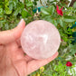 Rose Quartz Sphere – 62.9mm – Natural Healing Crystal Ball – Unique Gemstone Decor – Perfect for Meditation and Home Decor