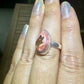 Sterling Silver Fire Opal Ring Size 8.5, Unique Gemstone Jewelry, October Birthstone, Gift for Her, Elegant Fire Opal Ring