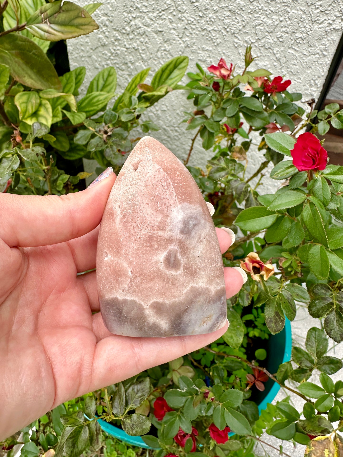 Exquisite Pink Amethyst Freeform - Unique Healing Crystal for Home Decor, Meditation, and Spiritual Growth