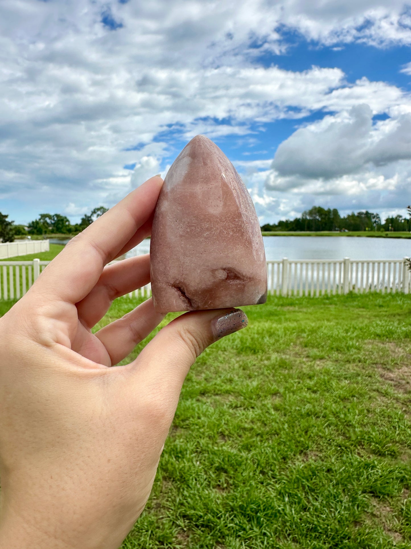 Exquisite Pink Amethyst Freeform - Unique Healing Crystal for Home Decor, Meditation, and Spiritual Growth