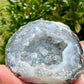 Gorgeous Agate Cut Base Geode - Natural Crystal Geode for Home Decor, Healing, and Meditation