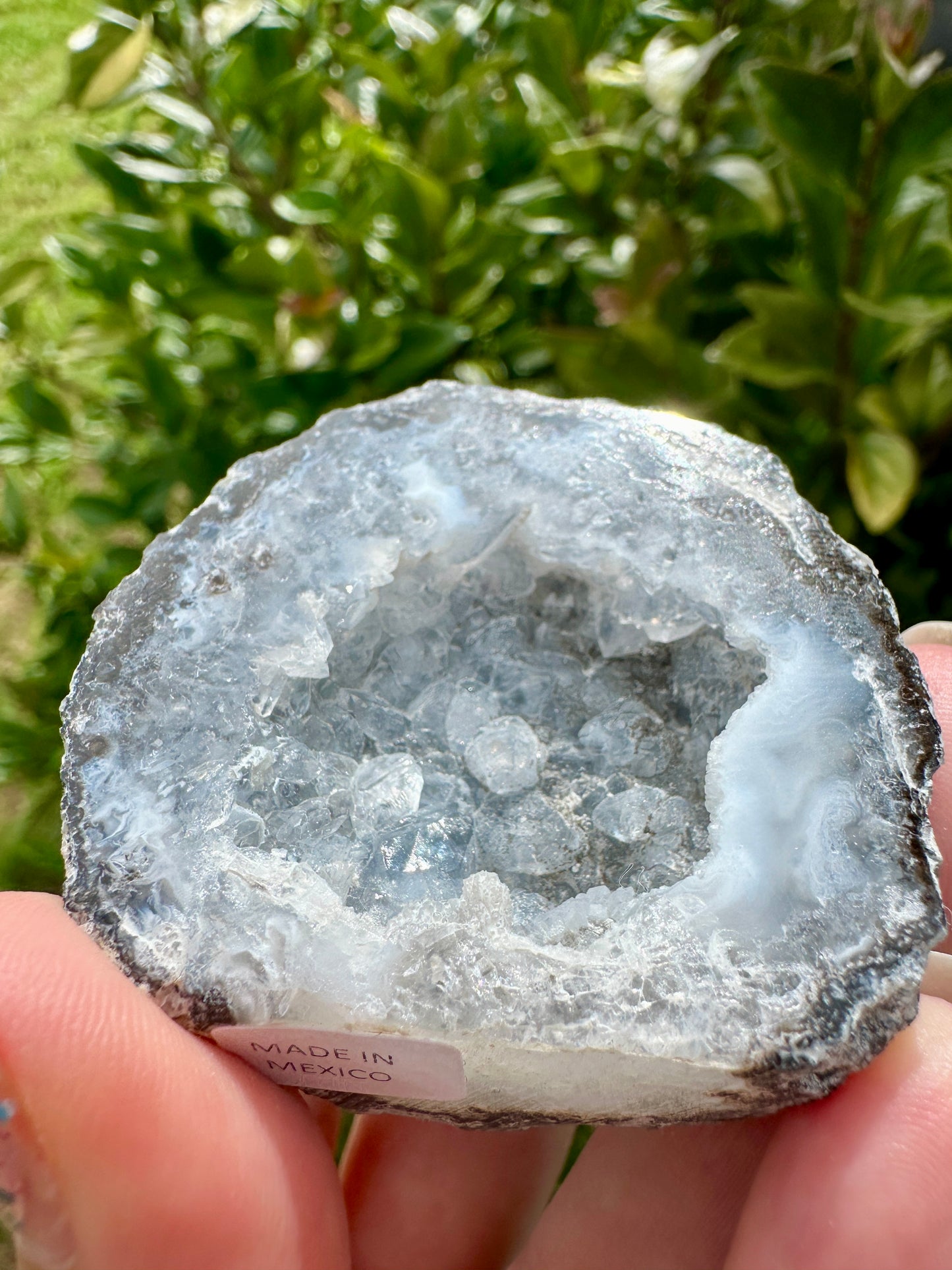 Gorgeous Agate Cut Base Geode - Natural Crystal Geode for Home Decor, Healing, and Meditation