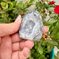 Gorgeous Agate Cut Base Geode - Natural Crystal Geode for Home Decor, Healing, and Meditation