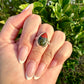 Sophisticated Size 8  Bloodstone Ring in Sterling Silver
