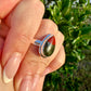 Sophisticated Size 8  Bloodstone Ring in Sterling Silver