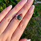 Sophisticated Size 8  Bloodstone Ring in Sterling Silver
