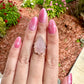Rose Quartz - Sterling Silver Size 7.25 Ring