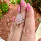 Rose Quartz - Sterling Silver Size 7.25 Ring