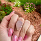 Rose Quartz - Sterling Silver Size 7.25 Ring