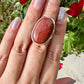 Elegant Red Jasper Sterling Silver Ring Size 8.5 - Natural Gemstone Ring for Healing, Fashion, and Gift Giving