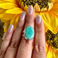 Stunning Amazonite Ring in Sterling Silver, Size 8.25 - Elegant Handcrafted Gemstone Jewelry, Perfect Gift for Special Occasions