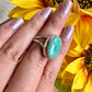 Stunning Amazonite Ring in Sterling Silver, Size 8.25 - Elegant Handcrafted Gemstone Jewelry, Perfect Gift for Special Occasions