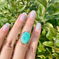 Stunning Amazonite Ring in Sterling Silver, Size 8.25 - Elegant Handcrafted Gemstone Jewelry, Perfect Gift for Special Occasions