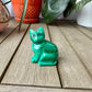 Beautiful Malachite Cat Carving - Natural Healing Crystal Sculpture for Home Decor, Collectors, and Gift Giving