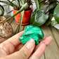 Beautiful Malachite Cat Carving - Natural Healing Crystal Sculpture for Home Decor, Collectors, and Gift Giving