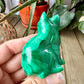 Beautiful Malachite Cat Carving - Natural Healing Crystal Sculpture for Home Decor, Collectors, and Gift Giving