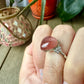 Charming Strawberry Quartz - Adjustable Ring - Natural Gemstone Ring for Healing, Fashion, and Gift Giving