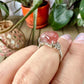 Charming Strawberry Quartz - Adjustable Ring - Natural Gemstone Ring for Healing, Fashion, and Gift Giving