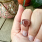 Charming Strawberry Quartz - Adjustable Ring - Natural Gemstone Ring for Healing, Fashion, and Gift Giving