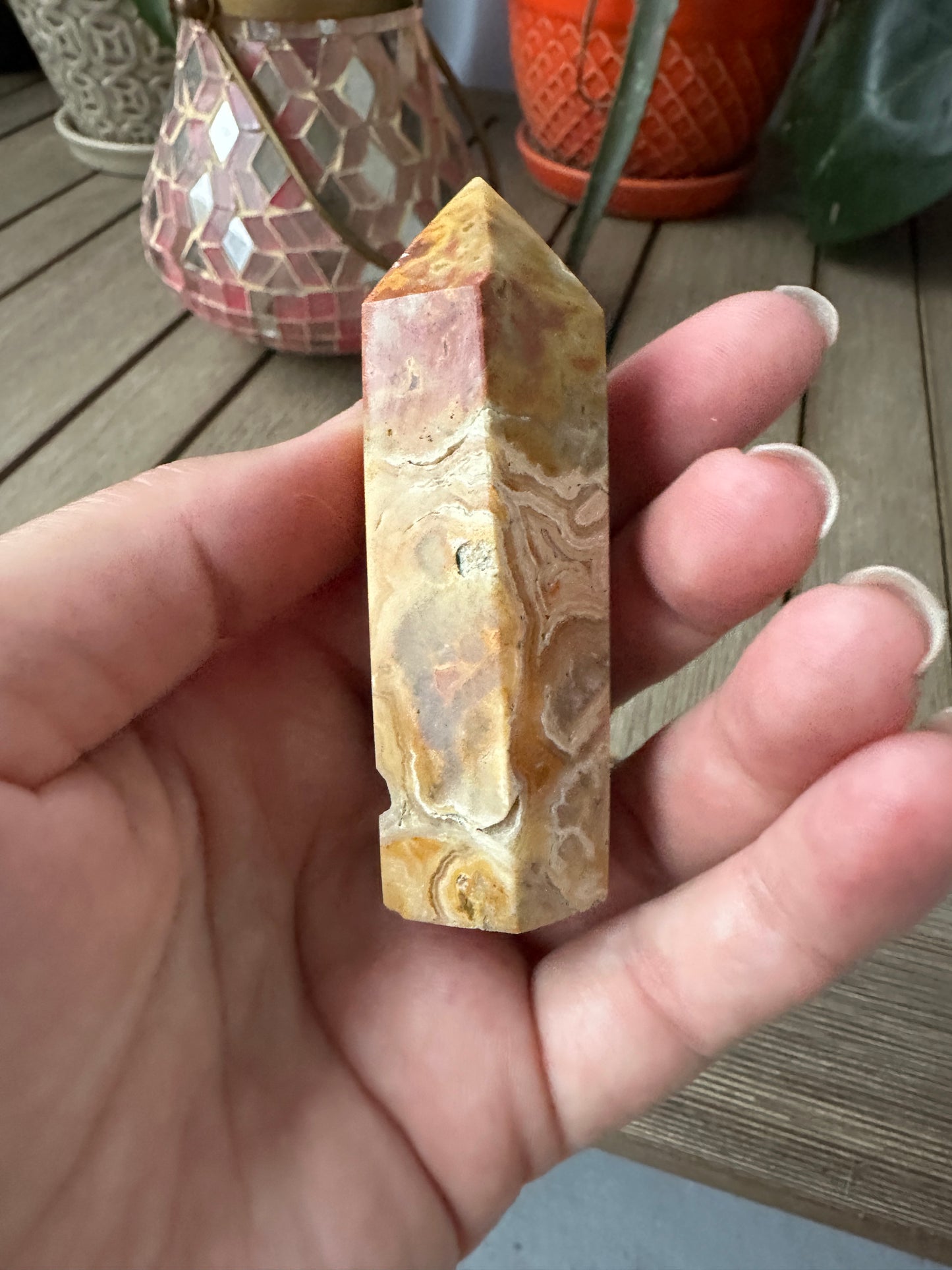 Stunning Crazy Lace Agate Tower - Natural Healing Crystal for Home Decor, Meditation, and Energy Work