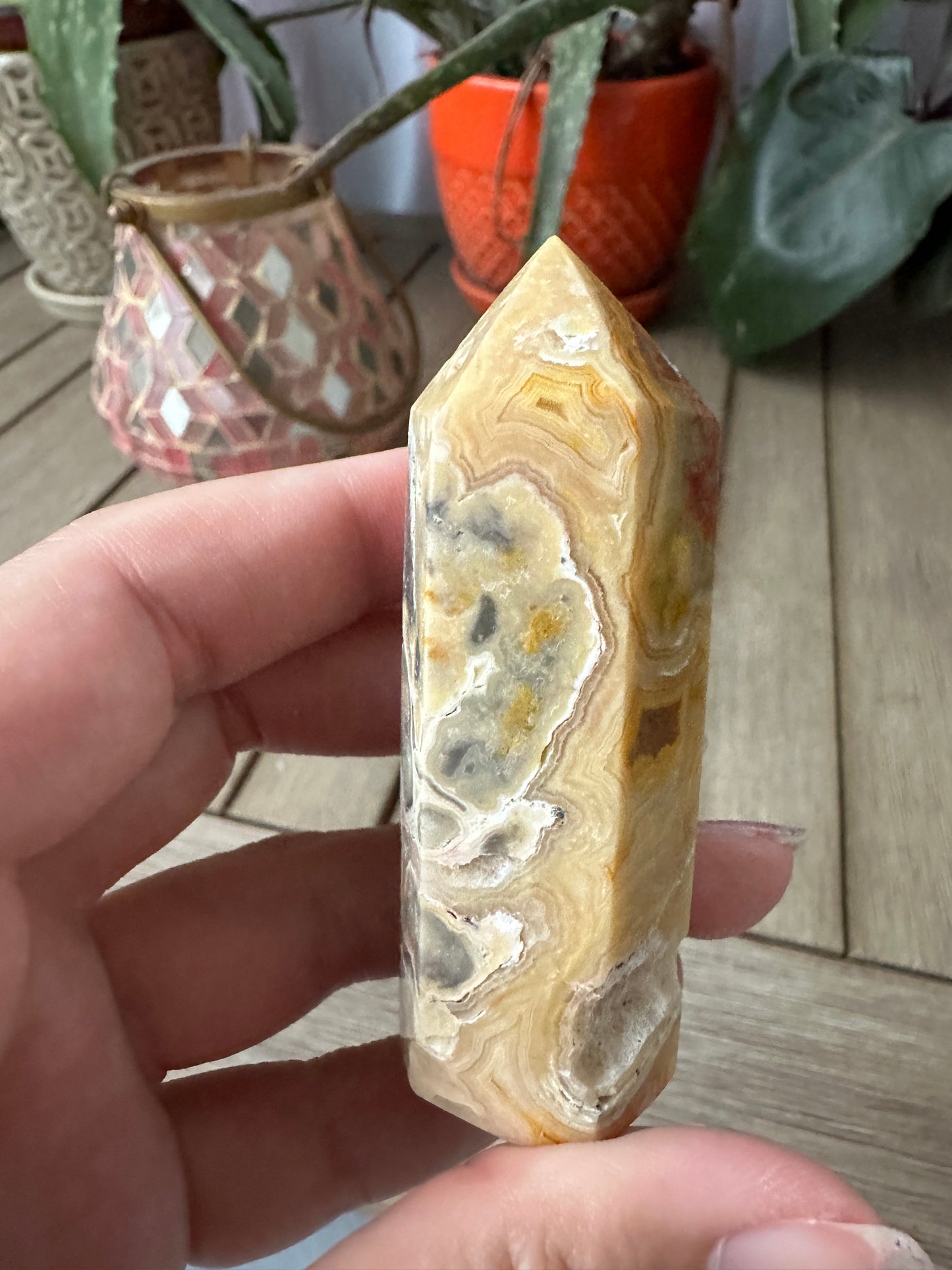 Stunning Crazy Lace Agate Tower - Natural Healing Crystal for Home Decor, Meditation, and Energy Work