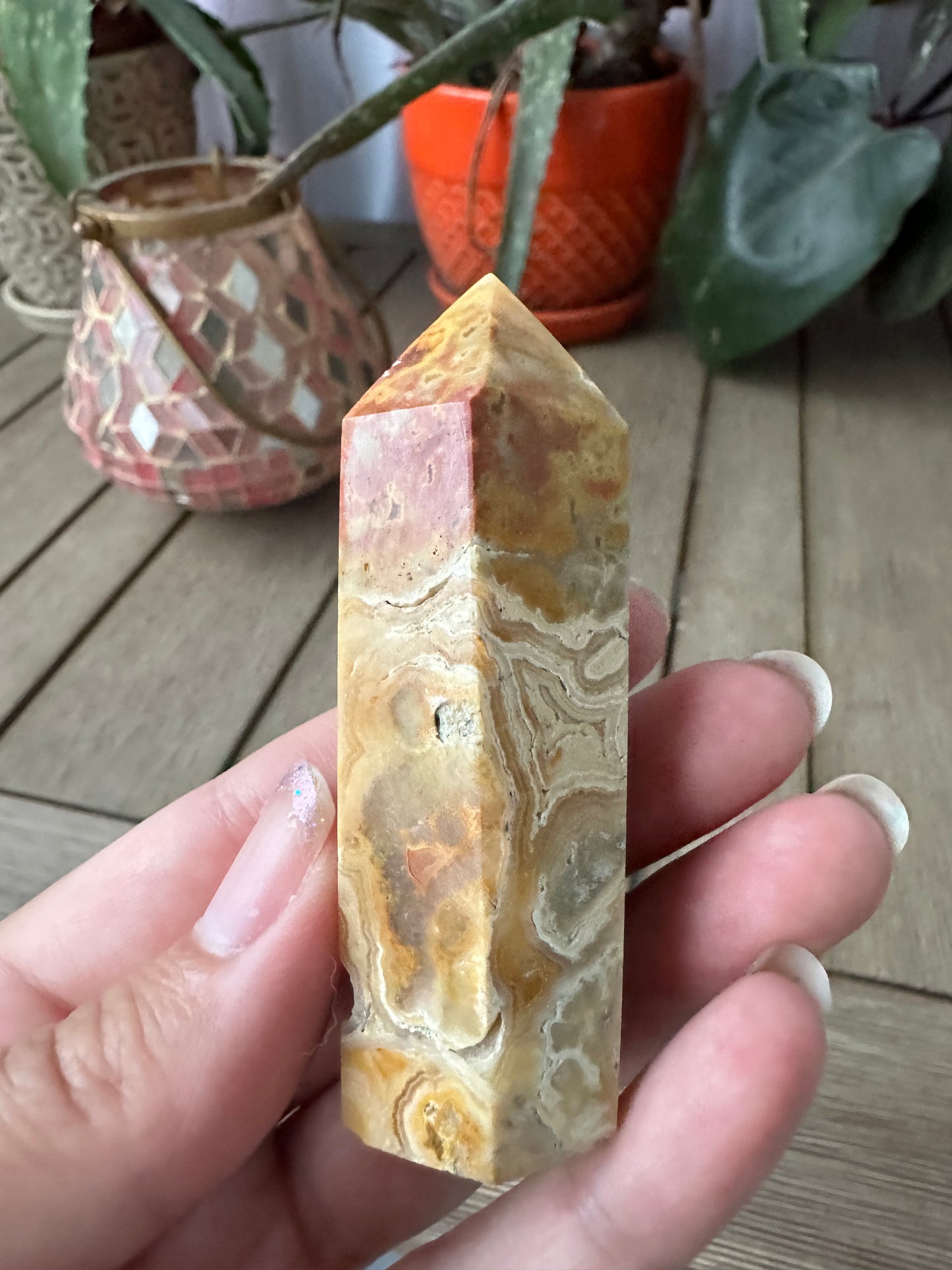 Stunning Crazy Lace Agate Tower - Natural Healing Crystal for Home Decor, Meditation, and Energy Work